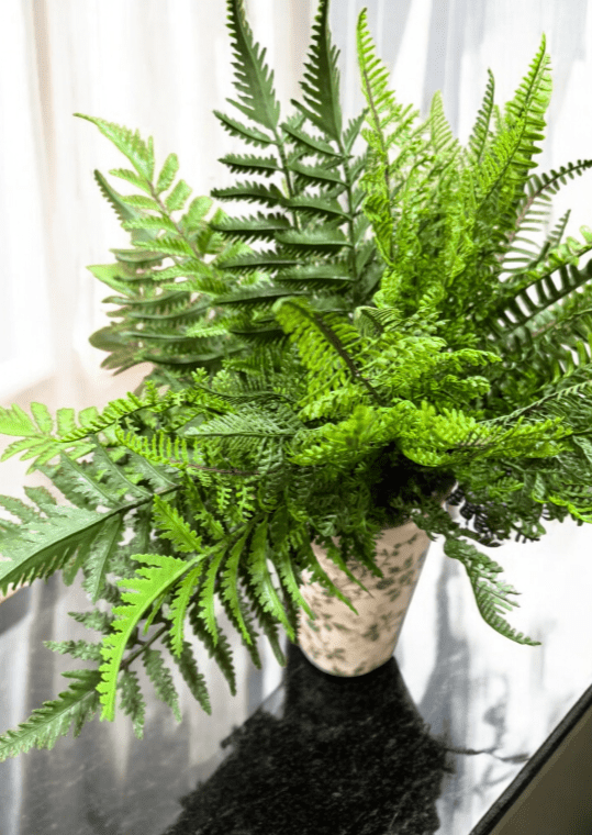 16" Fern Bush - Artificial Fern Plant, Lifelike Greenery, Home Decor, Indoors, Wedding Centerpieces & Floral Arrangements - Nifty Decor & More