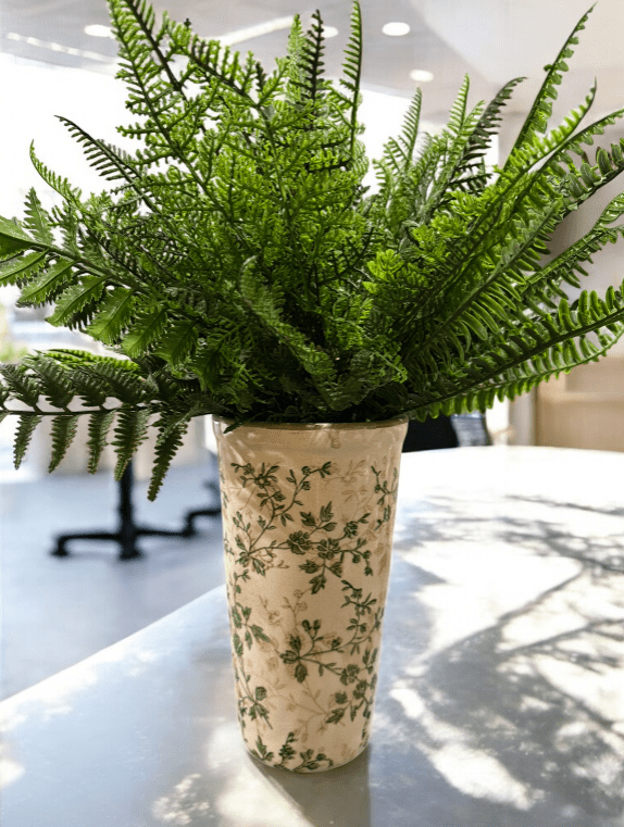 16" Fern Bush - Artificial Fern Plant, Lifelike Greenery, Home Decor, Indoors, Wedding Centerpieces & Floral Arrangements - Nifty Decor & More