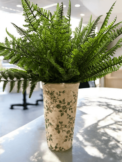 16" Fern Bush - Artificial Fern Plant, Lifelike Greenery, Home Decor, Indoors, Wedding Centerpieces & Floral Arrangements - Nifty Decor & More