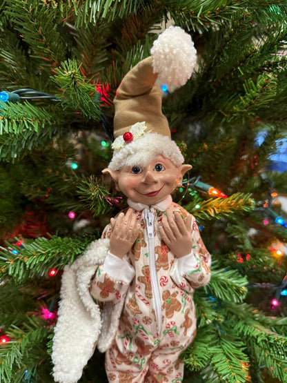 16" Gingerbread Dreams Elf - Nifty Decor & More