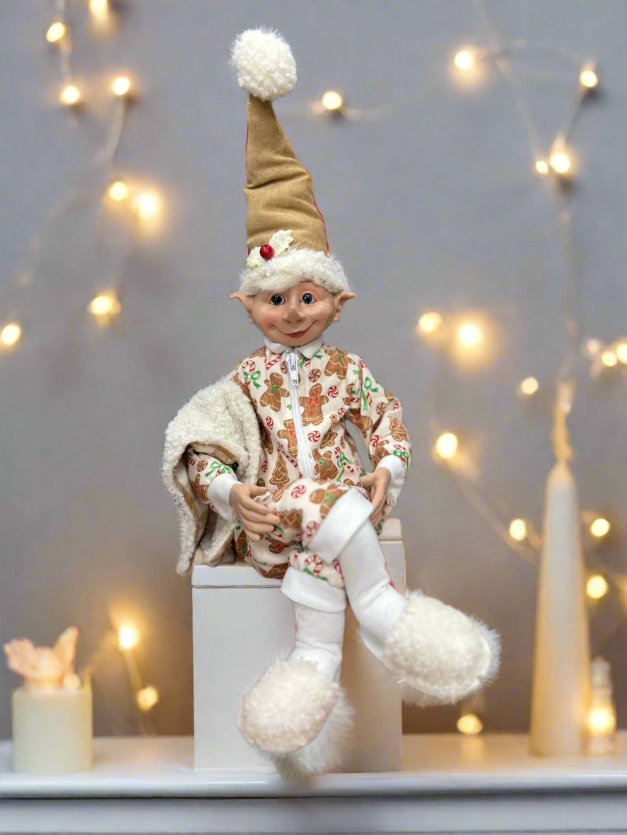 16" Gingerbread Dreams Elf - Nifty Decor & More