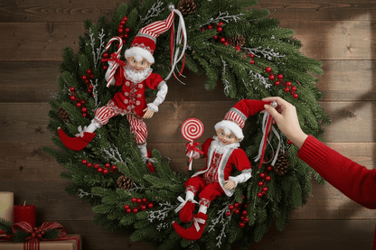 16" Posable Candy Elf - RAZ - Nifty Decor & More