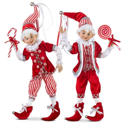 16" Posable Candy Elf - RAZ - Nifty Decor & More