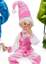 16" Posable Jolly Elf - Nifty Decor & More