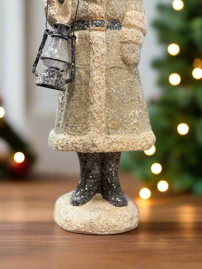 16" Taupe Lantern Belsnickle - Nifty Decor & More