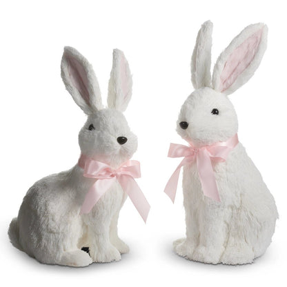 16" White Bunnies - Nifty Decor & More