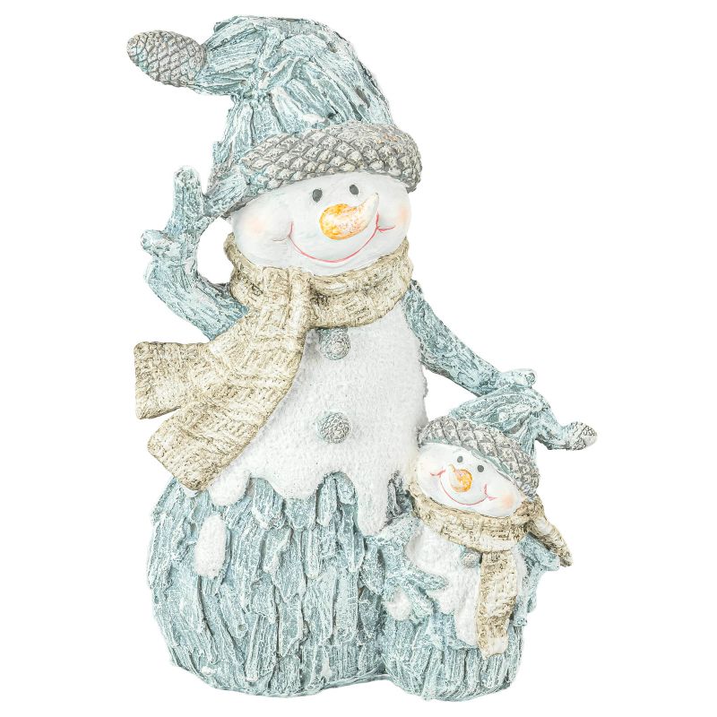 Pine Bark Melty Snowmen