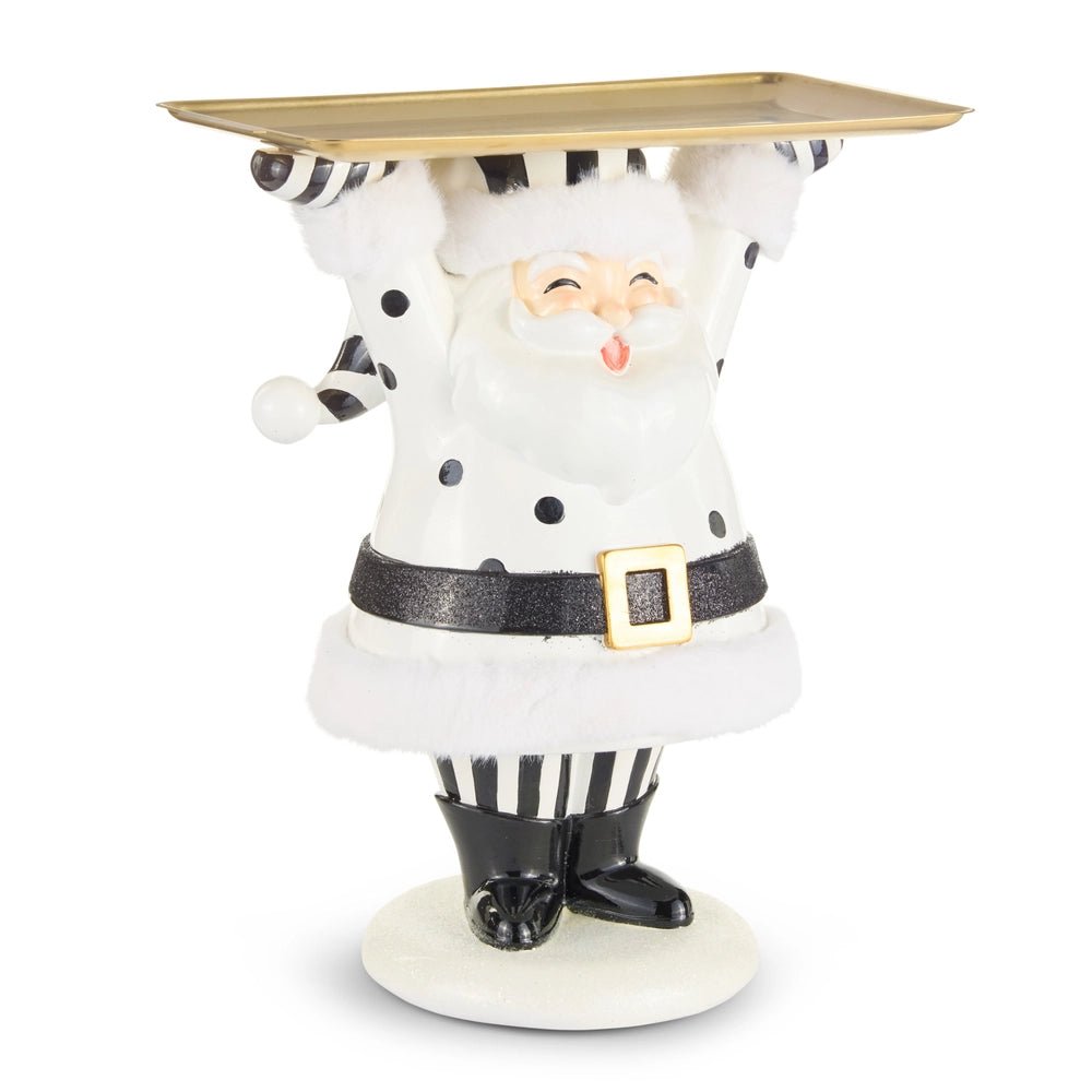 16.5" Champagne Service Santa Butler - Nifty Decor & More