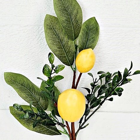 16in Avalon Lemon and Boxwood Pick - Nifty Decor & More
