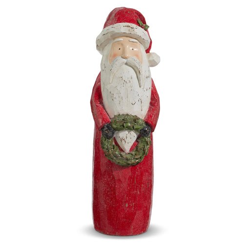 17" Carved Santa