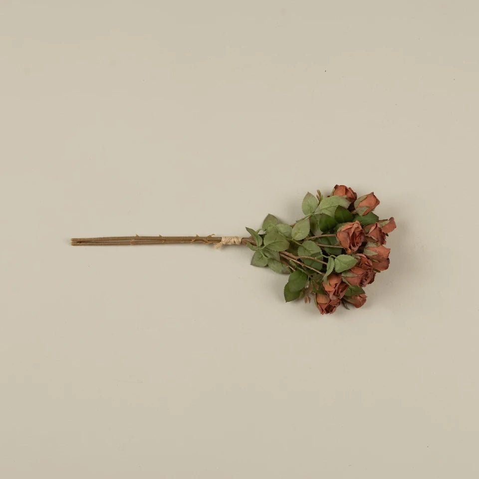 17" Sunset Dried Mini Rose Bundle - Nifty Decor & More
