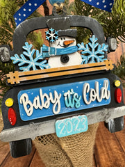 Truck Ornament Gift Card Holder  Baby It’s Cold  