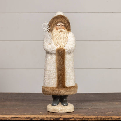 17.25" FURRY WHITE BELSNICKLE - Nifty Decor & More