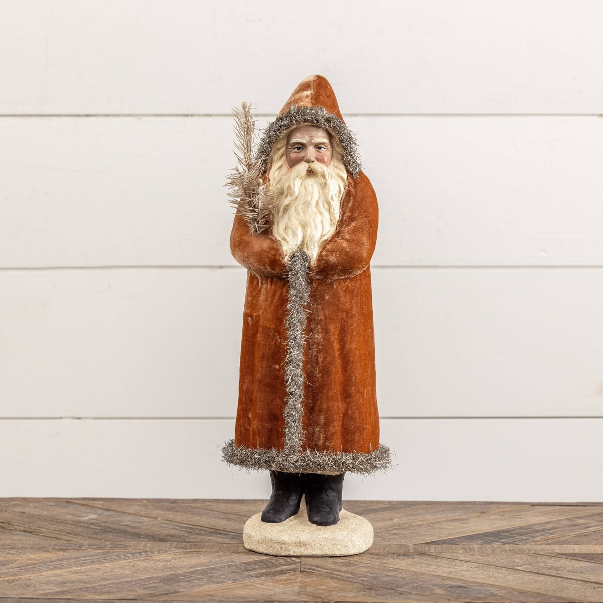 17.5" Ginger & Silver Belsnickle - Nifty Decor & More