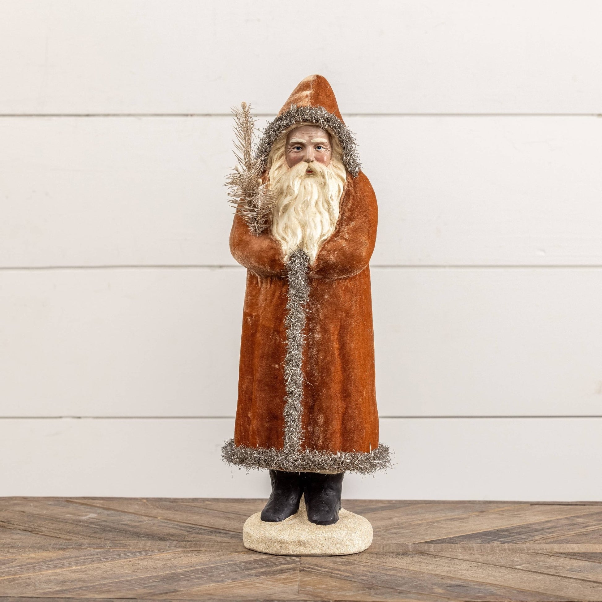 17.5" Ginger & Silver Belsnickle - Nifty Decor & More