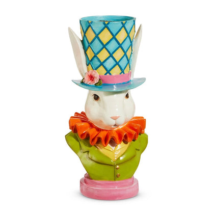 18" Bunny Top Hat Flower Pot - Nifty Decor & More