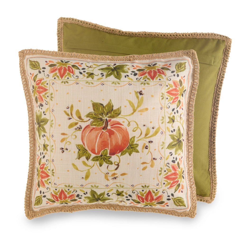 18" Fall in Floral Pillow - Nifty Decor & More