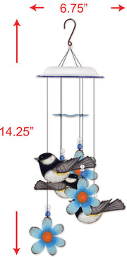 Chickadee Metal Spring Garden Wind Chimes - 94783