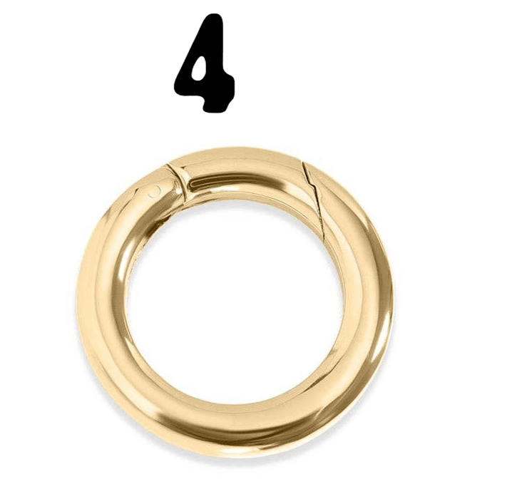 18K Gold PVD Carabiner Clasp, Durable Luxury Connector for Necklace or Bracelet, Perfect Jewelry Making Gift - Nifty Decor & More