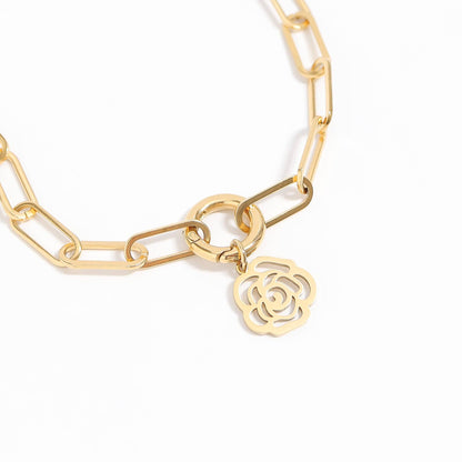 18K Gold PVD Carabiner Clasp, Durable Luxury Connector for Necklace or Bracelet, Perfect Jewelry Making Gift