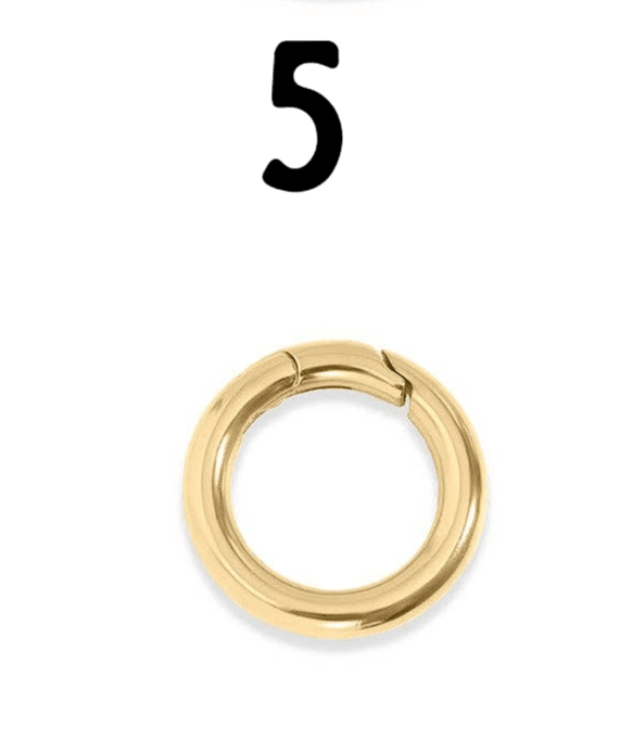 18K Gold PVD Carabiner Clasp, Durable Luxury Connector for Necklace or Bracelet, Perfect Jewelry Making Gift - Nifty Decor & More