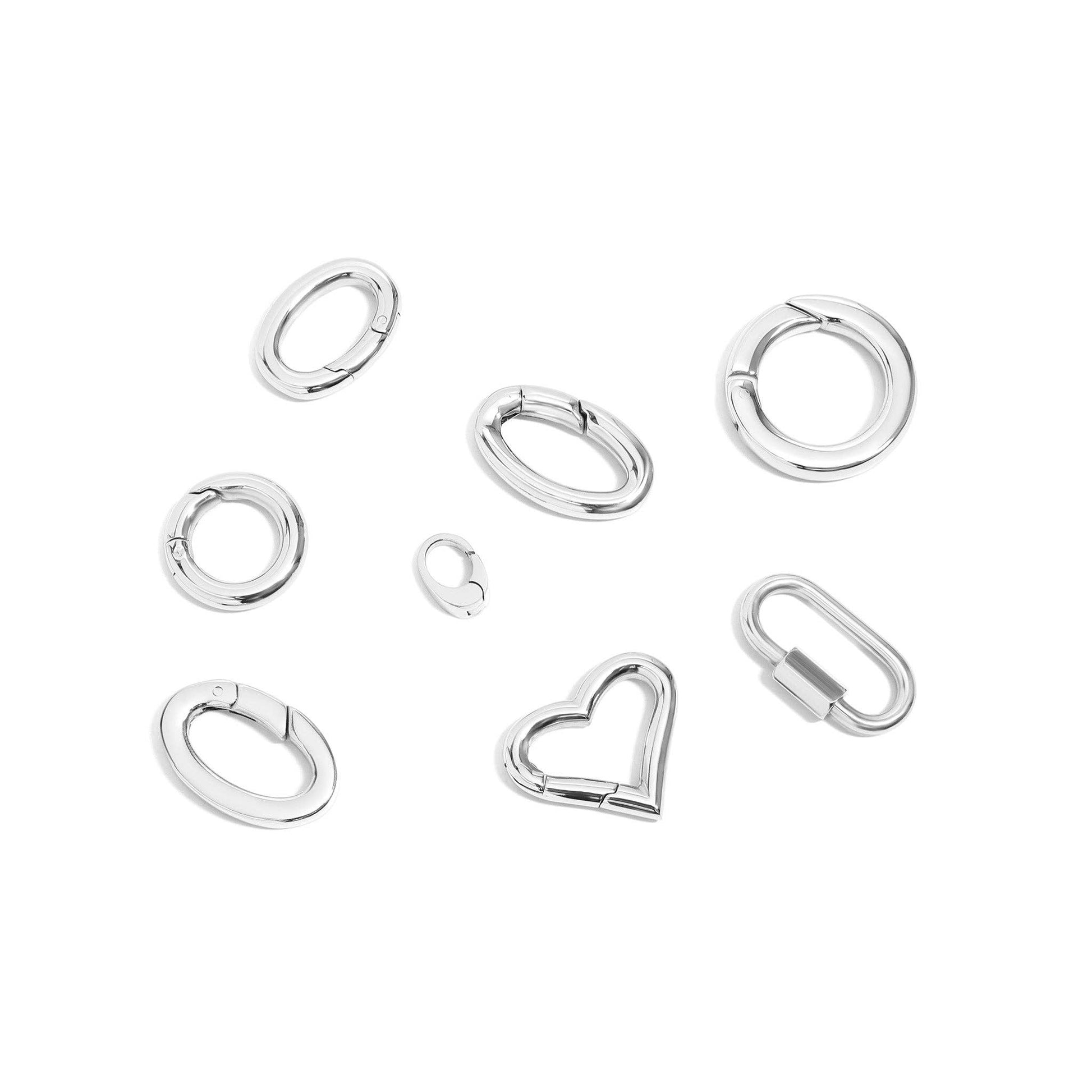 18K Gold PVD Stainless Steel Carabiner Variety Pack