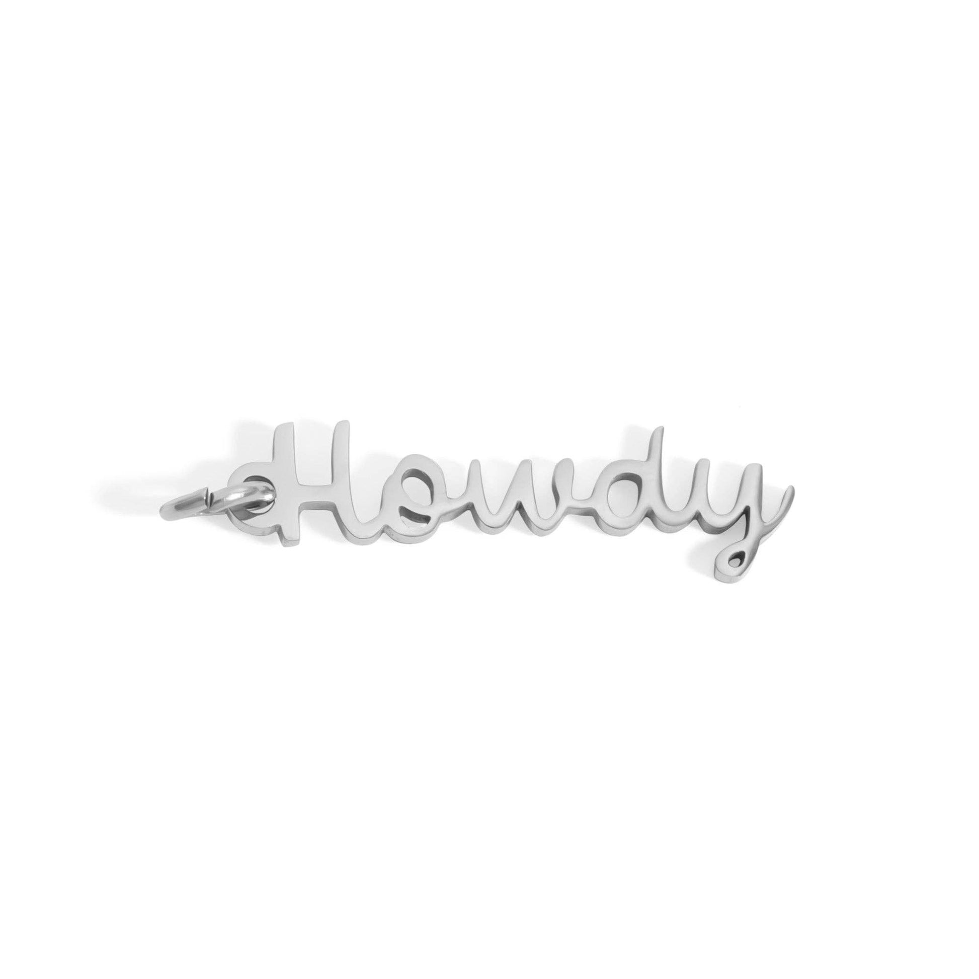 18K Gold PVD Stainless Steel Howdy Charm - Nifty Decor & More