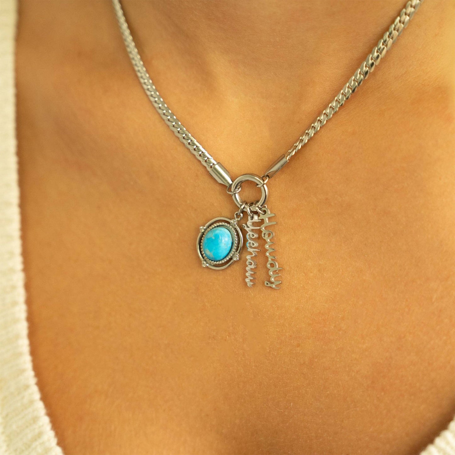 18K Gold PVD Stainless Steel Howdy Charm