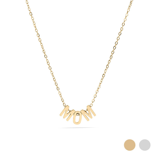 18K Gold PVD Stainless Steel Mom Necklace Gold