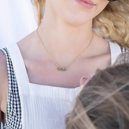 18K Gold PVD Stainless Steel Mom Necklace - Nifty Decor & More