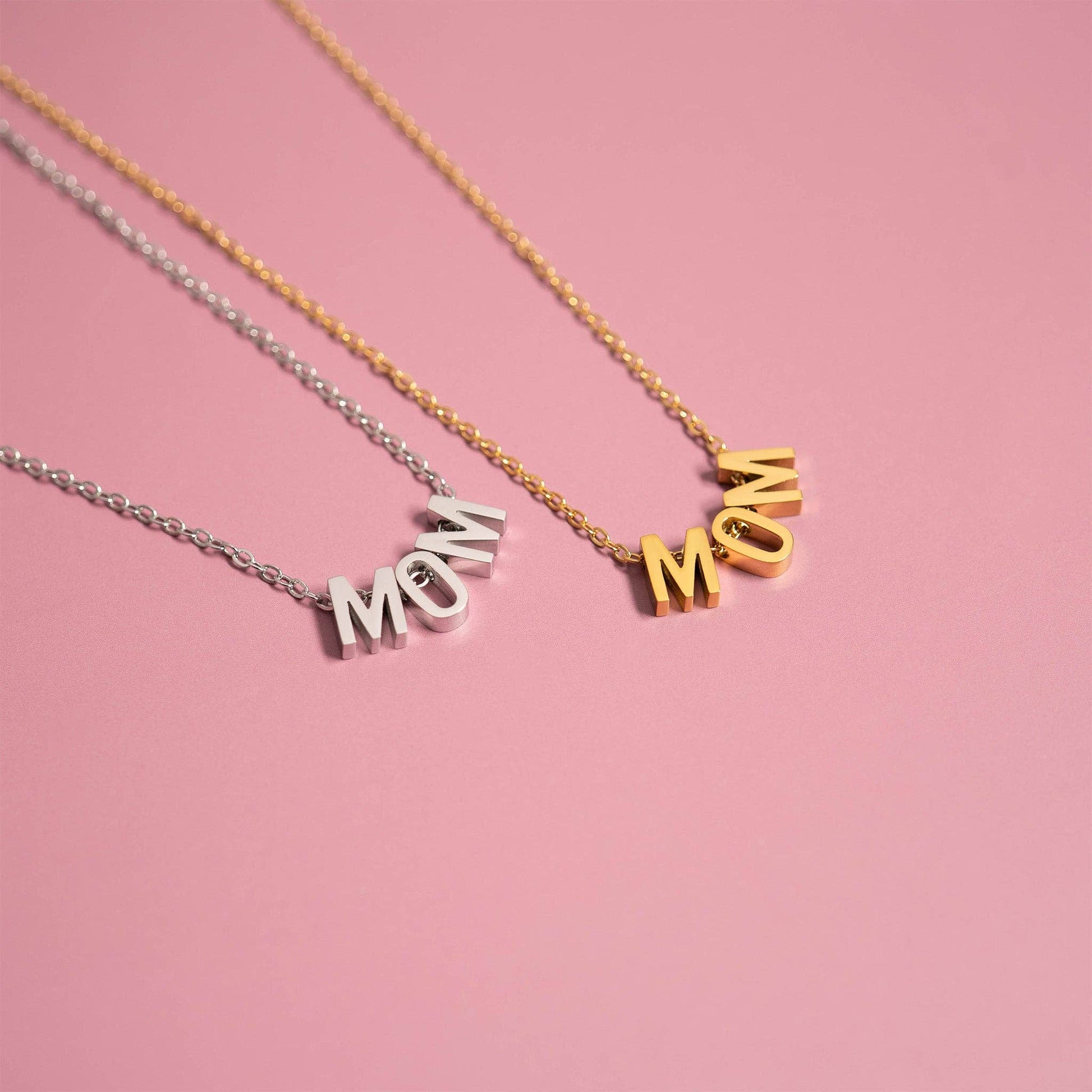 18K Gold PVD Stainless Steel Mom Necklace - Nifty Decor & More