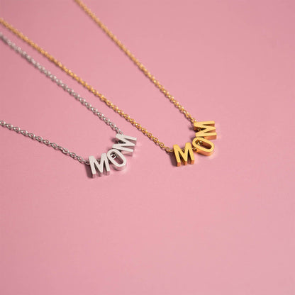 18K Gold PVD Stainless Steel Mom Necklace - Nifty Decor & More