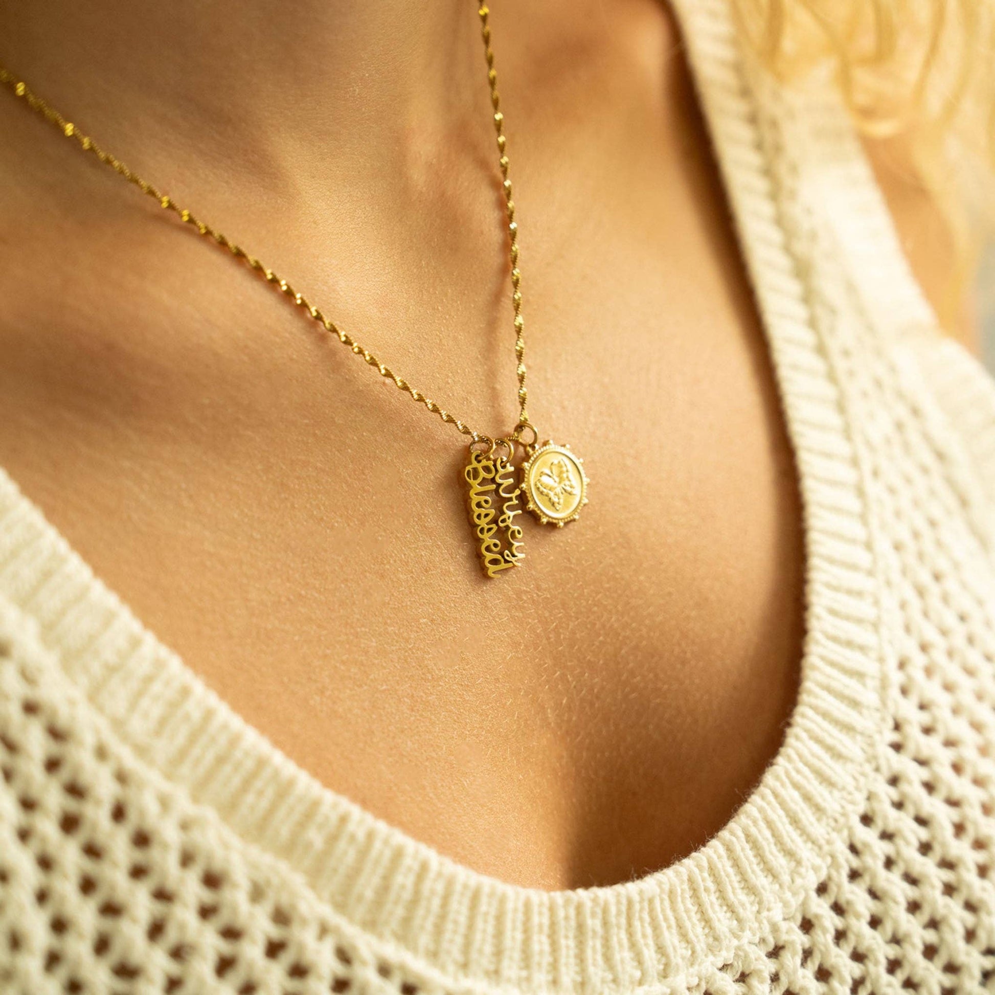 18K Gold PVD Stainless Steel "Wifey" Charm - Nifty Decor & More
