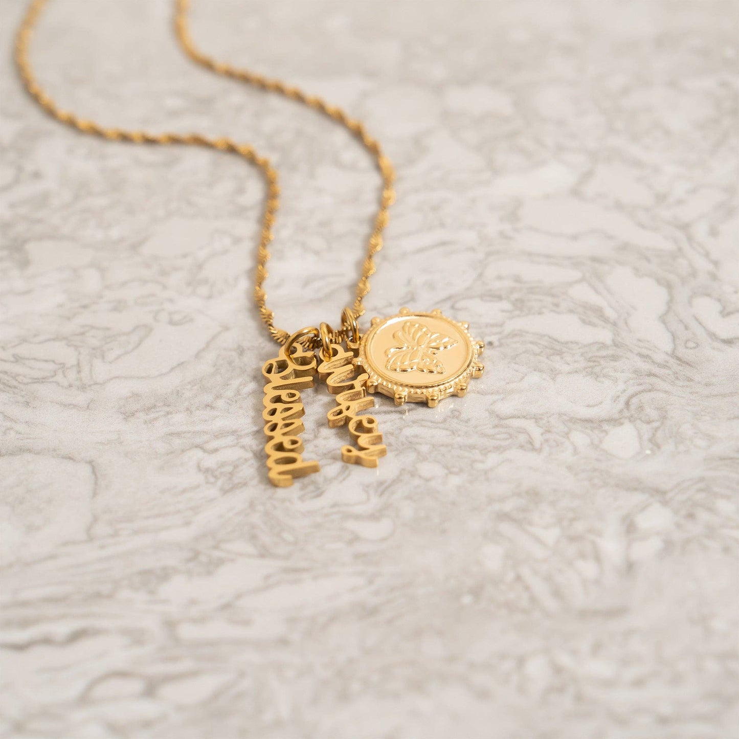 18K Gold PVD Stainless Steel "Wifey" Charm - Nifty Decor & More