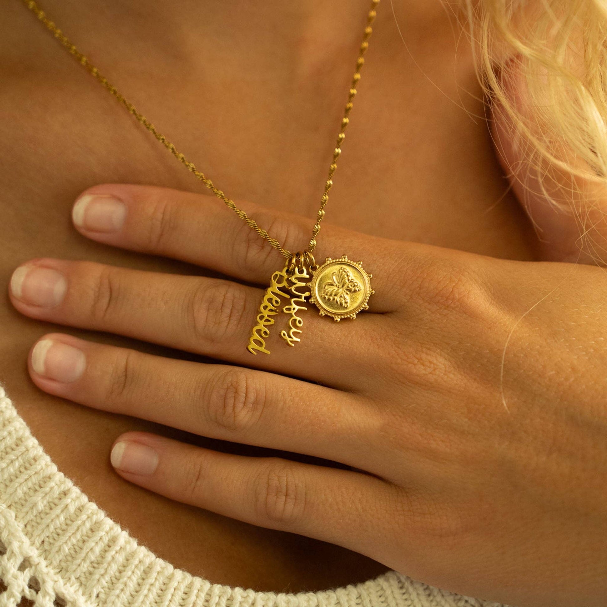 18K Gold PVD Stainless Steel "Wifey" Charm - Nifty Decor & More