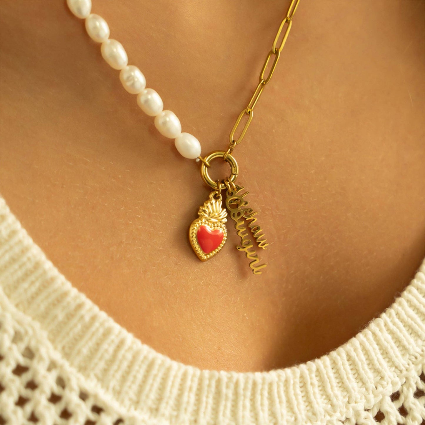 18K Gold PVD Stainless Steel Yeehaw Charm - Nifty Decor & More