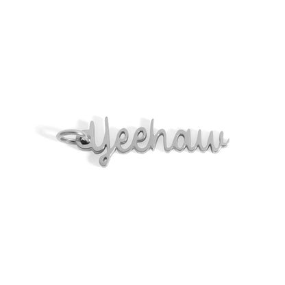 18K Gold PVD Stainless Steel Yeehaw Charm - Nifty Decor & More