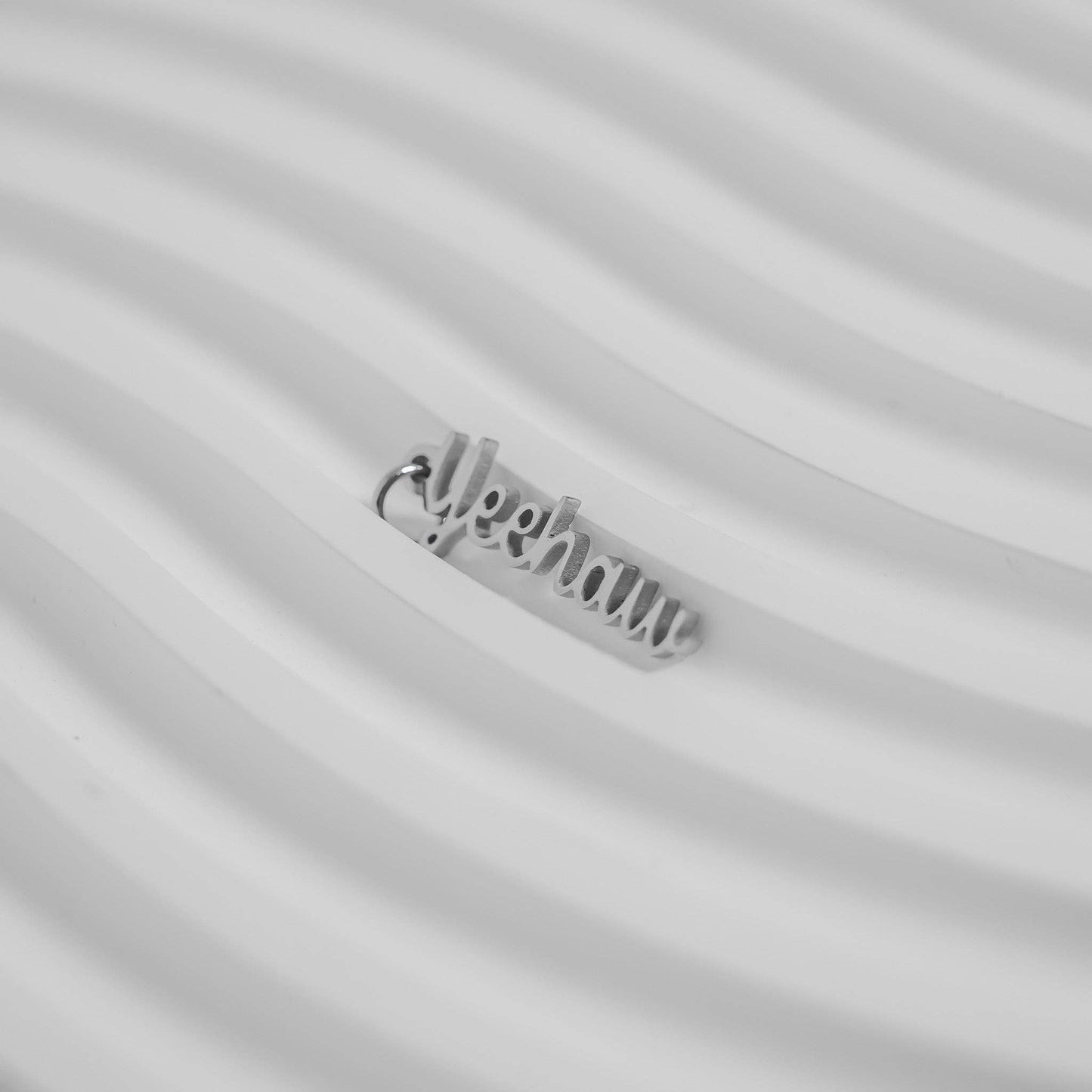 18K Gold PVD Stainless Steel Yeehaw Charm