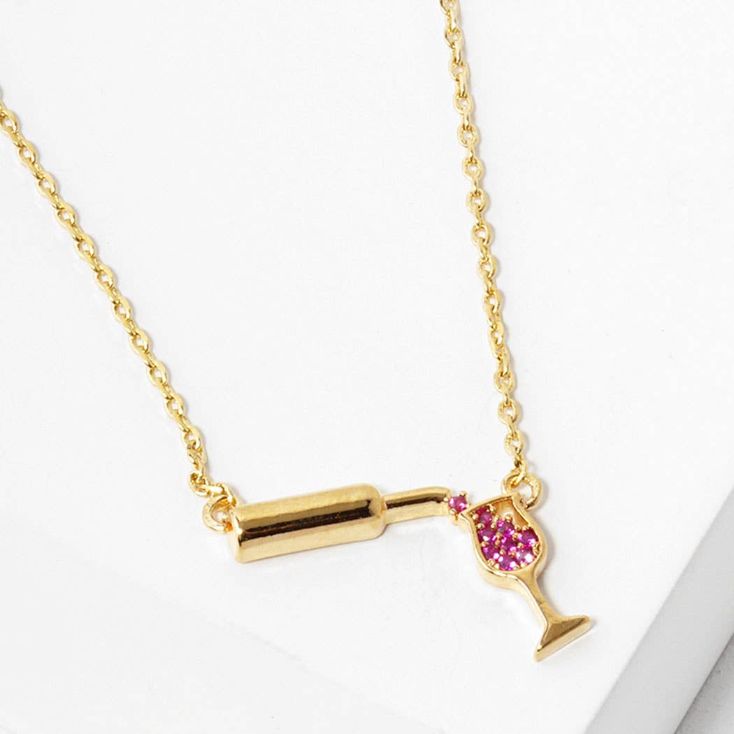 18K Gold White Gold Dipped Vineyard Necklace - Nifty Decor & More