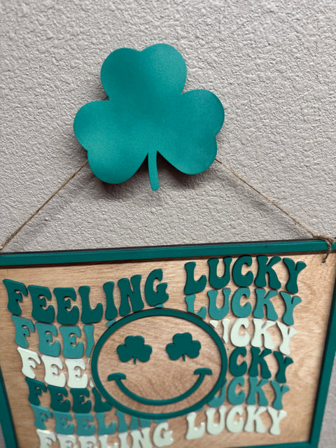 Lucky Charm Face Wall Decor | Irish Home Decor, Good Luck Art, St Patrick&