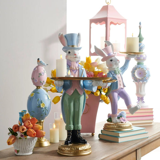20" Balancing Bunny Butler - Nifty Decor & More