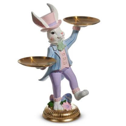 20" Balancing Bunny Butler - Nifty Decor & More