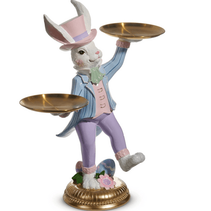 20" Balancing Bunny Butler - Nifty Decor & More