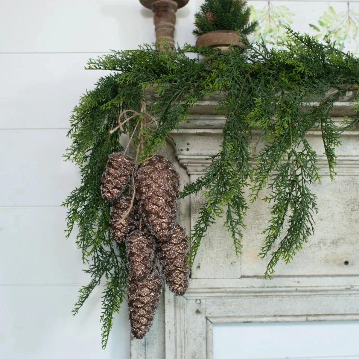 20" Brown Hanging Pinecones - Nifty Decor & More