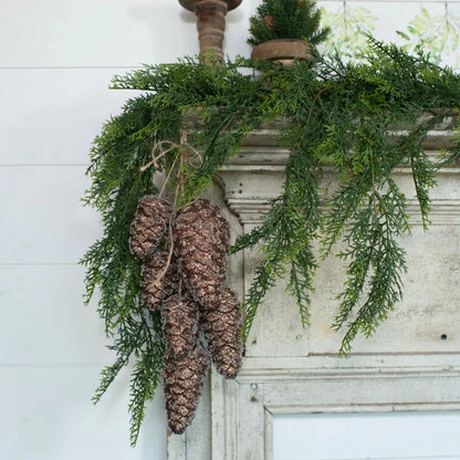 20" Brown Hanging Pinecones - Nifty Decor & More