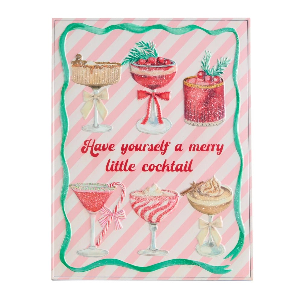 20" Cocktail Menu Wall Art - Nifty Decor & More