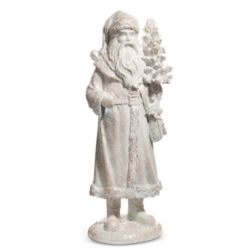 20" Iced Santa with Tree