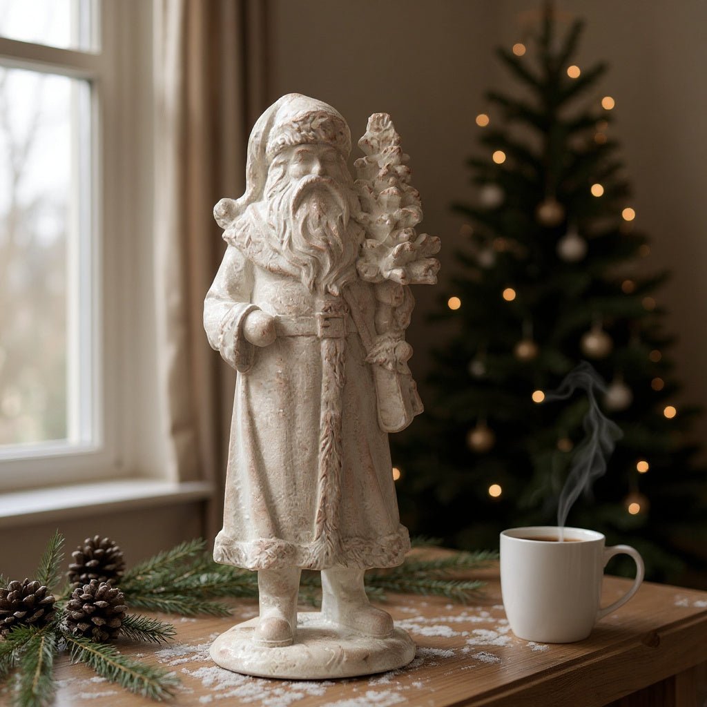 20" Iced Santa with Tree