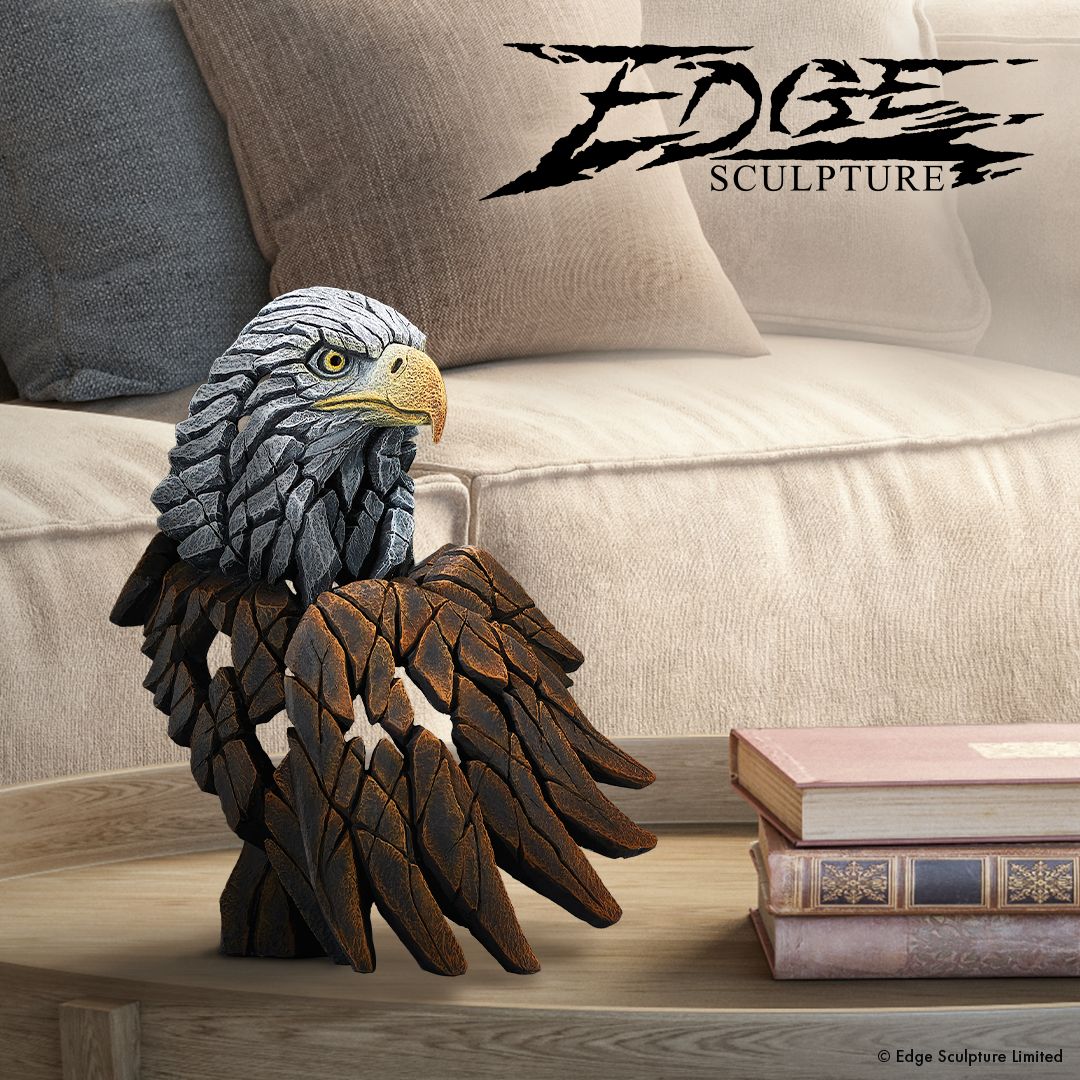 EDGES Miniature Eagle Bust Sculpture