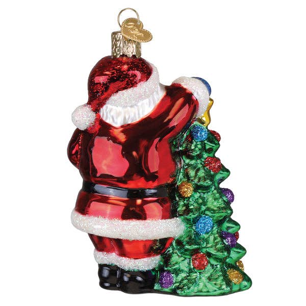 2025 Santa With Tree Ornament - Nifty Decor & More